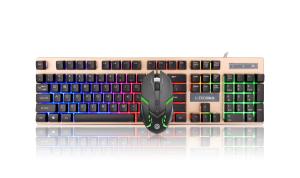 Best Waterproof Computer Hardware Devices , Suspended Colorful LED Light USB Gaming Keyboard wholesale