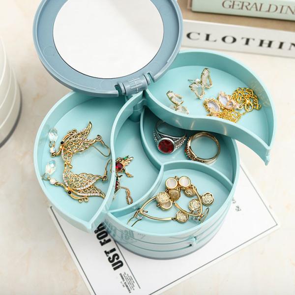 Cheap Rotated Plastic Jewelry Organizer Storage Box for Stud Earring for sale
