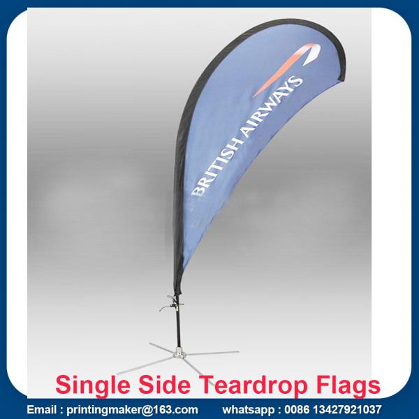 Cheap Large Size Teardrop Flags Banner Printing for sale