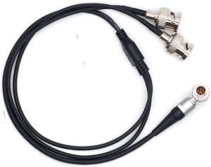 Sound Devices BNC Timecode Cable 0B 5 Pin Right Angle To Double BNC
