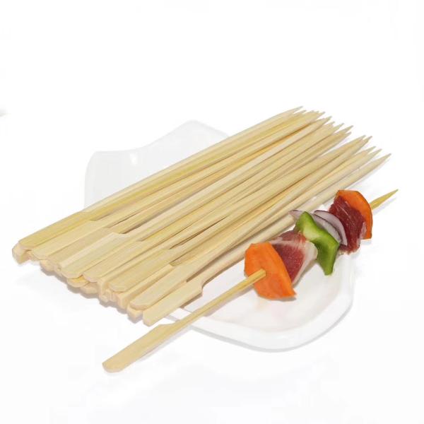 Cheap Natural Bamboo Skewers Grill Skewers Kabob Skewers Bamboo Paddle Skewers for sale
