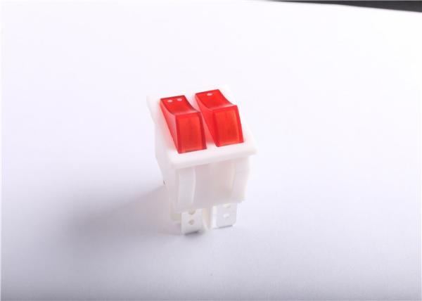 Cheap Waterproof Push Button Rocker Switch , Double Pole Illuminated Rocker Switch for sale