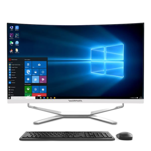 Cheap 27inch Core I3 I5 I7 8 gb16 gb Graphic Card Widescreen Curved Screen All In One Desktop Pc for sale