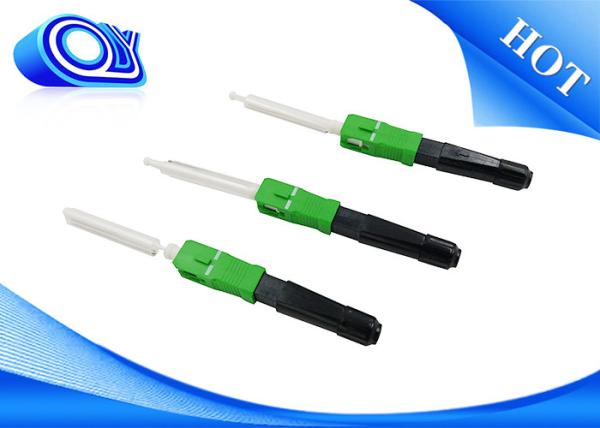 Cheap FTTH SC / APC Fiber Optic Fast Connector Telecom Grade / Sc Apc Fast Connector SOC Connector for sale