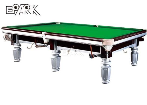 oak Amusement Game Machines Billiard Pool Table With Automatically Ball Return