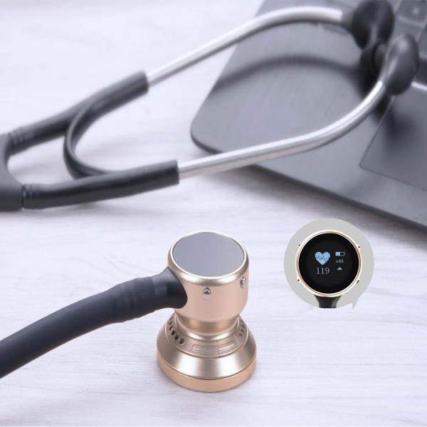 Cheap Screen Display Digital Smart Bluetooth Stethoscope For Trained Doctors With Bluetooth for sale
