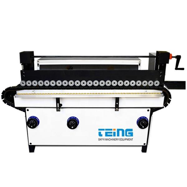 Cheap Three Head Vertical Door Edge Side Sanding Machine with 150mm Polishing Roller Length for sale