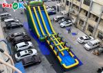Large Multi Channel PVC Inflatable Bouncer Slide With Pool