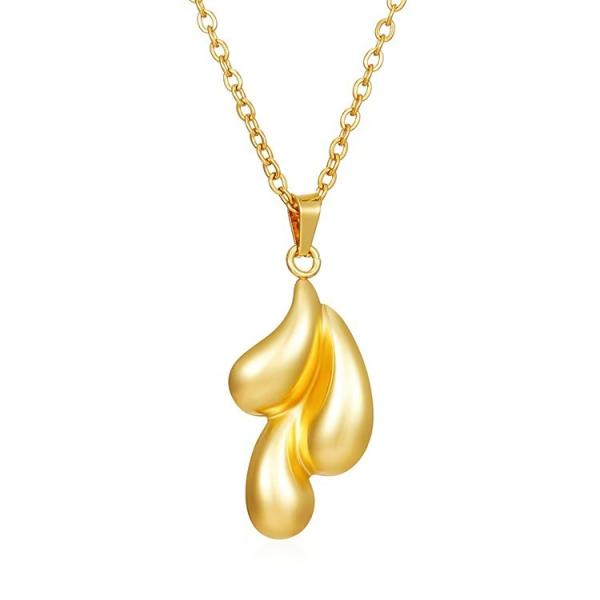 Cheap Round Shape Gloden Ladies Necklace with Various Design Alternatives for sale