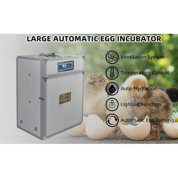 264 Egg Incubator With Automatic Egg Turning,Temperature Control And Humidity Control,Hatching Eggs,Chicken,Ducks,Poultry,Industrial Brooding Machine