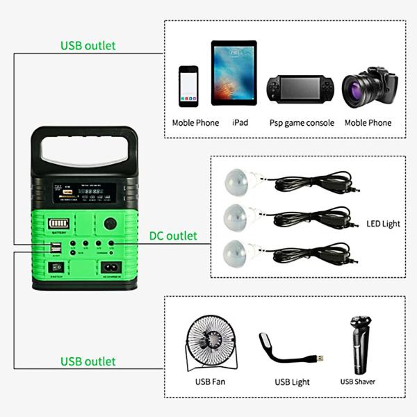 Cheap DC Mini Home Solar Lighting System Kit And Mobile Charging SRE-3790 for sale