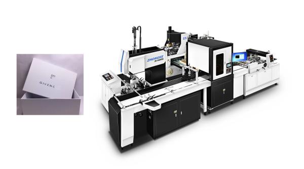 Cheap High Precision Automatic Paper Box Making Machine With Intelligent PLC Control for sale