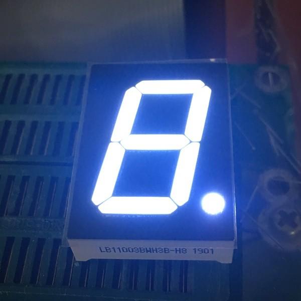 Cheap Single Digit Seven Segment Led Display 1 Inch Ultra White For Digital Numeric Indicator for sale