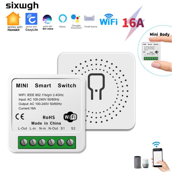 Cheap DIY Homekit Smart Switch MINI Smart Home Modifier Tuya Zigbee Relay Module support remote and voice control easy install for sale