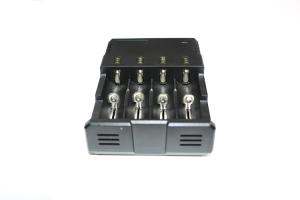 China AA / AAA Ni-MH 18650 Battery Charger 4 Bay Vape Charger With LCD Display on sale