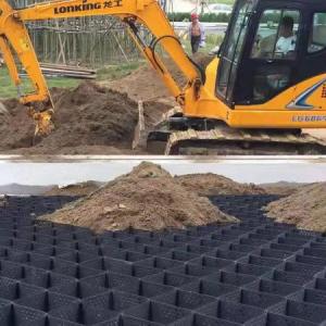 China Plastic Grid Slope Protection Geocell for Road Erosion Control and Soil Stabilization on sale