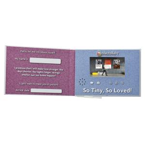 Best Custom Video Greeting Card LCD Video Brochure Card Video Book wholesale