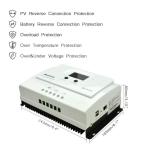 Customized Color CE Solar Charge Controller Max Power Point Tracking For