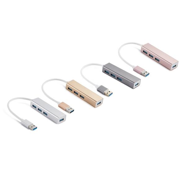 Cheap Tablet Desk Computer Aluminum Alloy Usb 3.0 Desktop Hub for sale