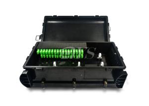 China Black Waterproof Fiber Optical Splice Closure 1 / 16 Clip Clock Design Long Life Time on sale