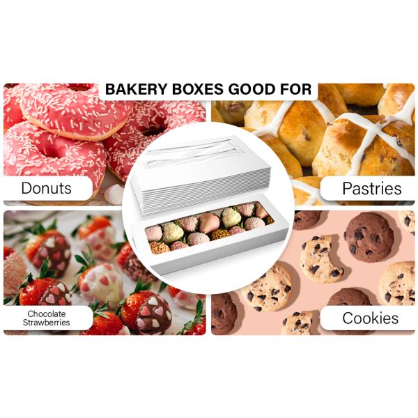 Chocolate Covered Strawberry Boxes Recyclable Size Of 16" X 6.5" X 1.75" (15 Pieces) Easy Auto Pop-Up