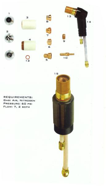 Cheap High Accuracy Plasma Cutting Torch , Hypertherm Style Plasma Arc Torch for sale