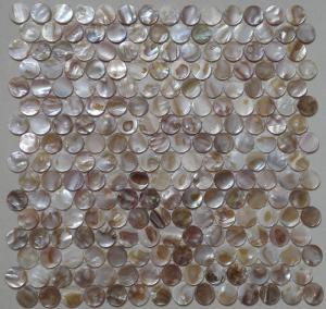 Multicolor Round Shell Mosaic Tile Backsplash For Kitchen Decoration