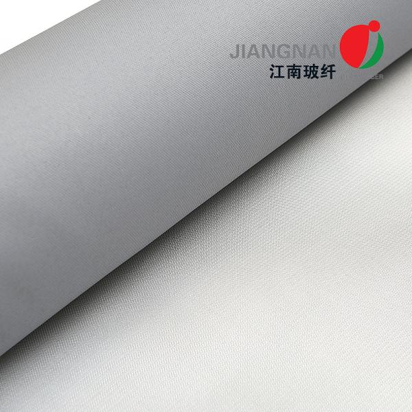 Cheap High Intensity Gray Silicone Coated Fiberglass Fabric 17oz 1.55m Width for sale