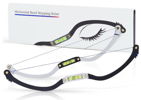 Cheap Black Eyebrow Ruler Microblading Mapping String Marker  for sale