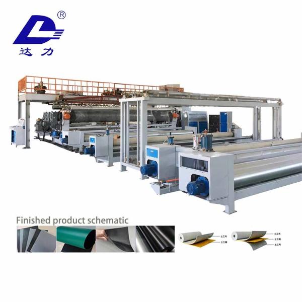Cheap Customized smooth surface/textured/spraying rough/textile composite geomembrane sheet production line for sale