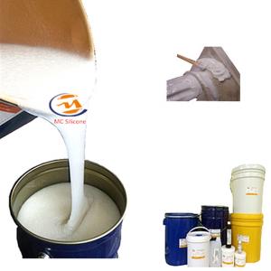 Best Tin Based RTV Silicone Mold Rubber 30 Shore A White Silicone Liquid Rubber For Plaster Mouldings wholesale
