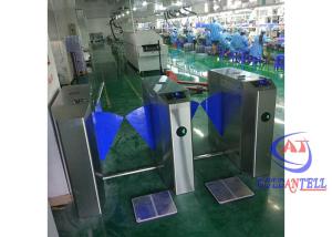 China Access Control Security flap gate barrier Automatic Turnstiles  With Qr Code Reader on sale