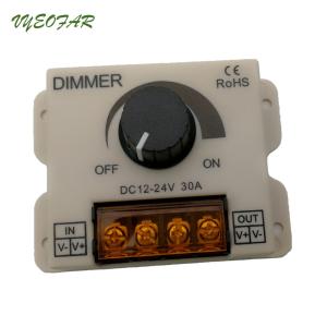 China 30A LED Dimmer Switch Remote Control 12V 24V 720W For Led Single Strip Knob Controller on sale