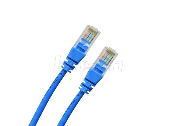 Cheap Color Customized 4 Pairs Cat6 UTP Cable , RJ45 Ethernet Patch Cord Pass Fluke Test for sale