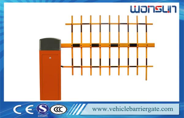 Cheap 5 Million Operation Times Traffic Barrier Gate with Double Limit Switch Three Fence Arm for sale