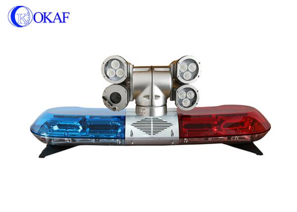 Cheap Vehicle  LED Light Bar Emergency Warning Light Mounted PTZ Security Camera for sale