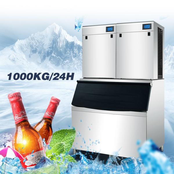 Cheap SUS304 Commercial Cube Ice Machine 1000Kg With LCD Panel for sale