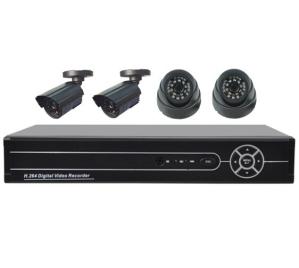 Best Home Video Surveillances 4CH H.264 FULL D1 DVR and 4pcs Cameras DR-6404V5023A wholesale