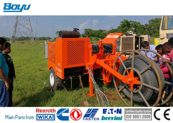 Cheap TY90 Cummins Engine Max Pull 100kN Hydraulic Cable Pulling Machine for sale