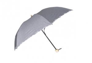Best 6 Ribs Super Mini Grey Manual Open Umbrella Plastic Cap Water Repellent Fabric wholesale
