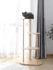 Paper Rope Cat Condo Tree Scratching Post Sisal Fabric 48*40*107cm Cat Scratching Post Cat Climbing Frame