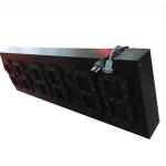 multi-color 6 digit 7 segment digital led clock display screen