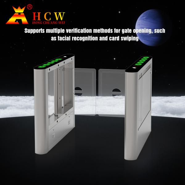 Cheap HCW Swing Turnstile Gate Pedestrian Bi-Directional High Quality Security Access Control QR Code for sale