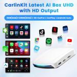 Android 13 HDMI Output TBox UHD Wireless Adapter CarPlay Android Auto AI Box