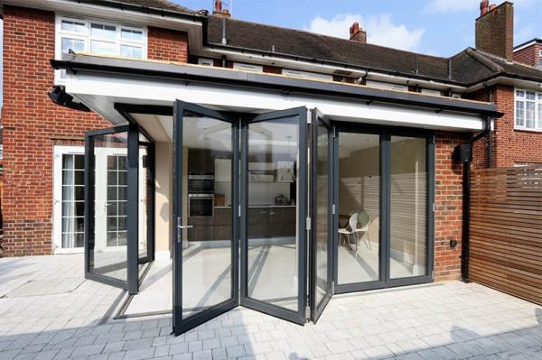 Cheap Customized External Aluminium Alloy Bi Folding Doors for sale