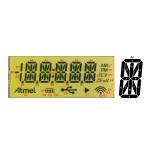 14 Segment LCD Transflective Transparent LCD Display Module Operating Temp -30-