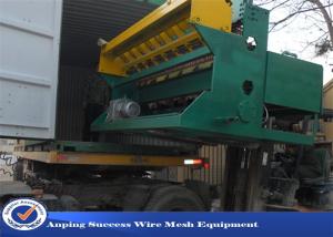 Reinforcing Bar Wire Fence Machine / Crimped Wire Mesh Machine Customized Color