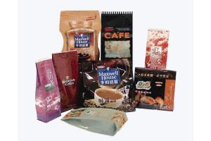 China PET Coffee Resealable Plastic Bags on sale