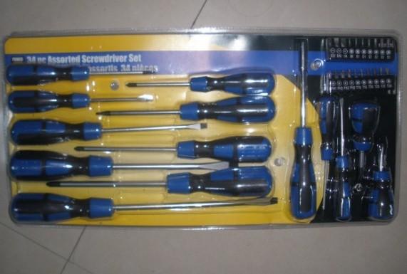 Cheap 34 pcs screwdriver tool set ,with 20 pcs bits . for sale