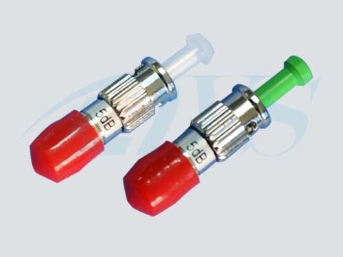 Cheap Single Mode / Multimode ST Fiber Optic Attenuator With Red And Green Handle for sale